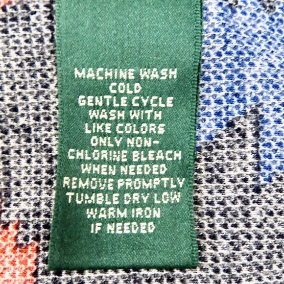 NEW! Lauren Ralph Lauren Active Aztec Full Zip Jacket Orange Blue SZ M - Picture 6 of 6